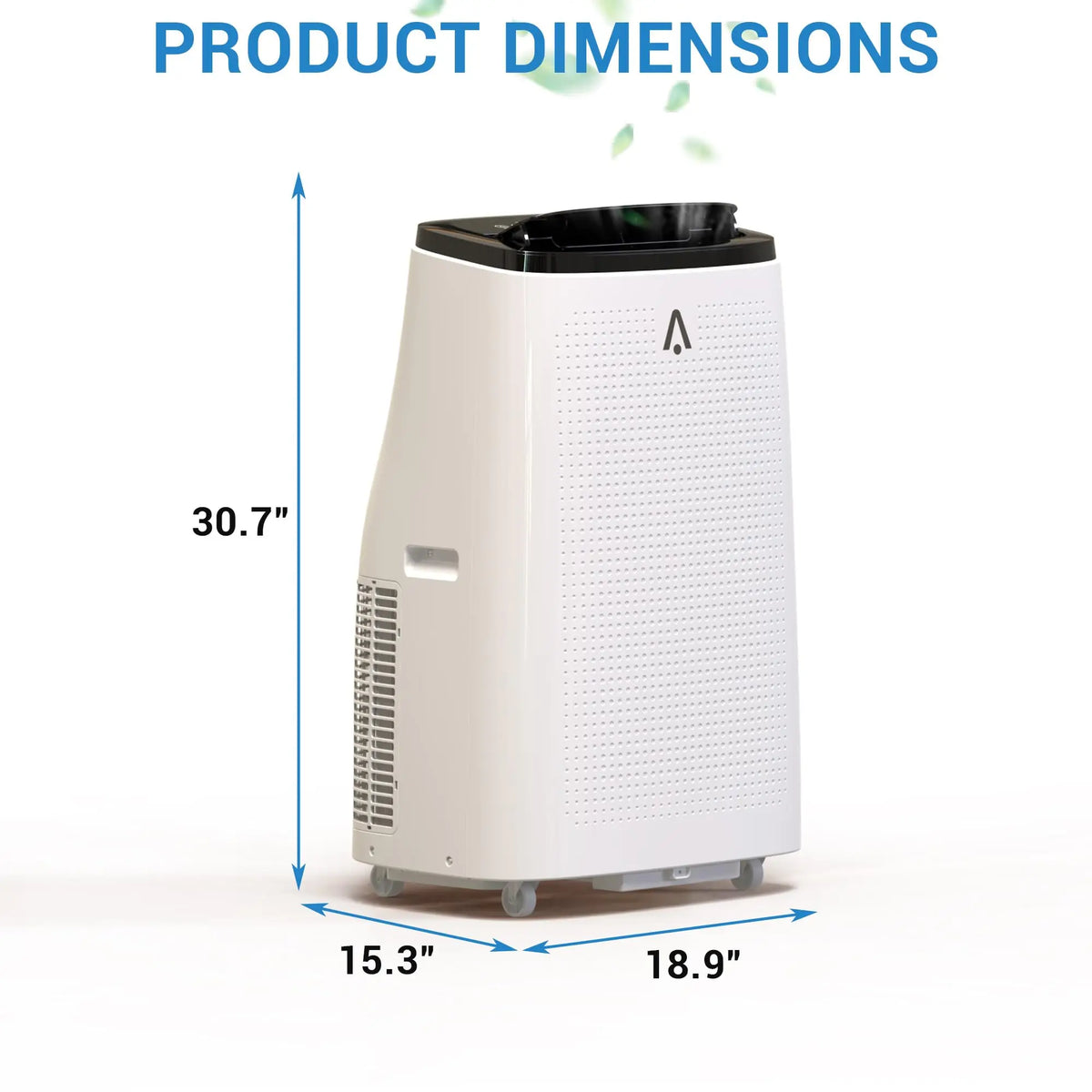 15000 BTU Dark Top Cover 3-in-1 Portable Air Conditioner, Cooling, Dehumidifier & Fan AC Unit, Quiet ≤54dB with Remote, 24H Timer, Window Kit & Air Purification