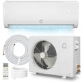 9000 BTU 19 SEER2 Energy Efficient Mini Split Ductless Air Conditioner And Heat Pump Inverter Wall Mounted Cools And Heats 450 Sq Ft Low Noise 115V With Complete Installation Kit
