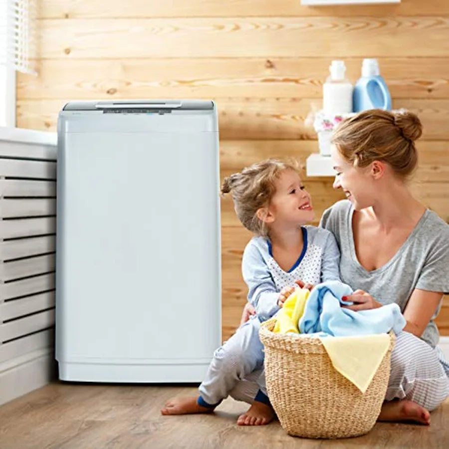 Portable Washing Machine, Full-Automatic w/Drain Pump