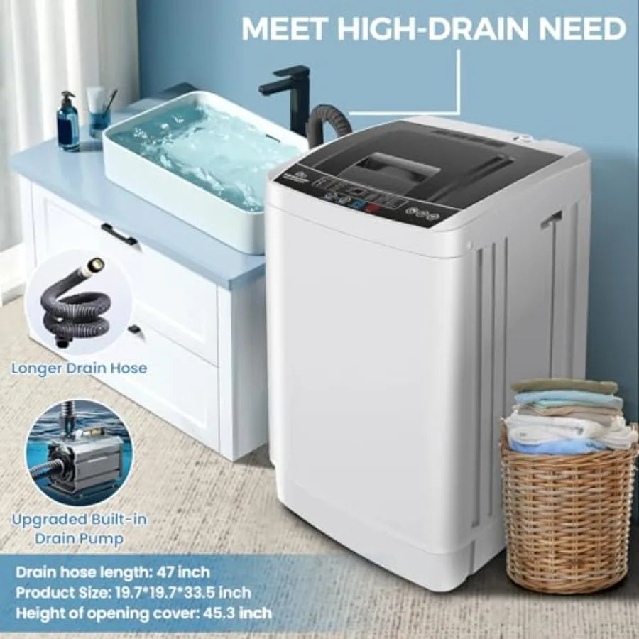Portable Washing Machine, 20Lbs 2.8 Cu.ft Turbo Wash for Home RV