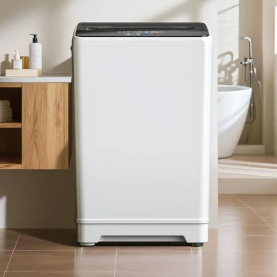 18lbs Portable Washing Machine, Laundry Washer, 2.4 Cu.Ft, White