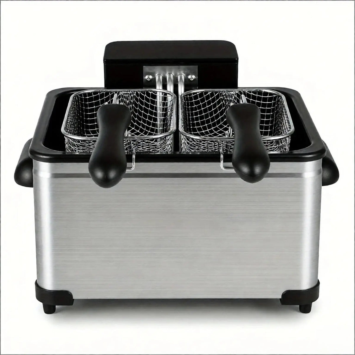 5.3-Qt Electric Deep Fryer with 3 Baskets 1700W Power LED Touch Screen Display And 6 Cooking Presets for Kitchen Use