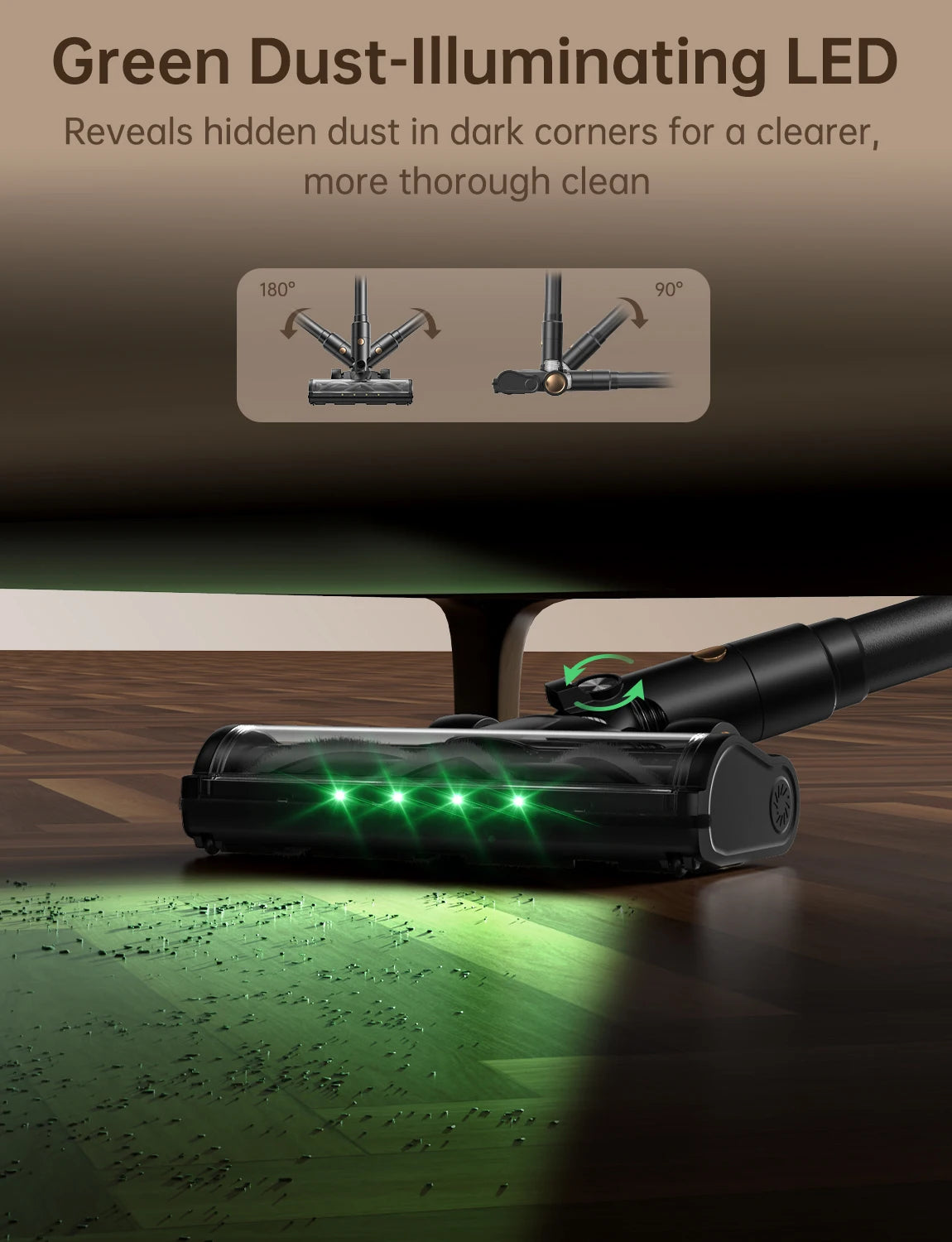 Cordless Stick Vacuum Cleaner 600W/58Kpa/up to 65 Mins Running Time 3 Suction Modes Washable HEPA Filter Digital Display 4-in-1 Handheld Vacuum Self Standing Anti-Clog Roller Brush for Hardwood Carpet Pet Hair US Household