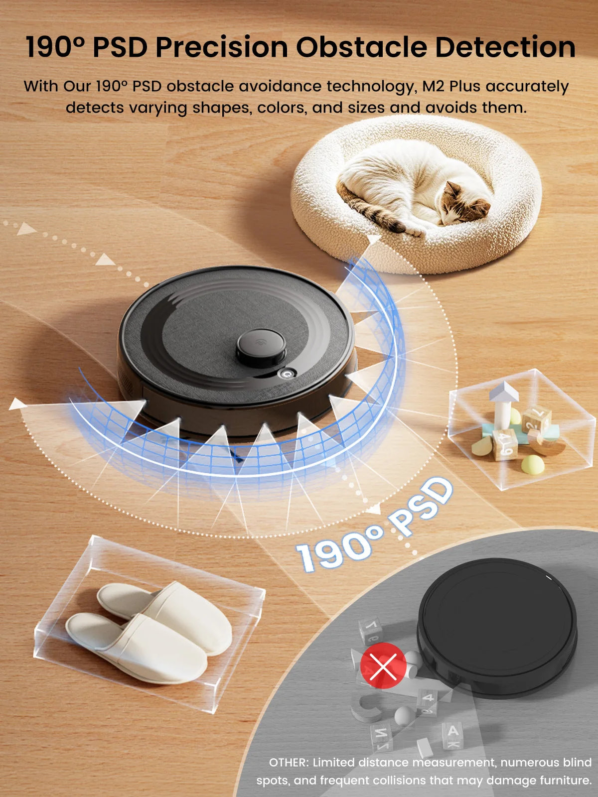 Lefant M2 Plus Robot Vacuum and Mop,Self-Emptying Vacuum Cleaner,6000Pa Suction,dToF Laser Navigation, for Hard Floors & Carpets