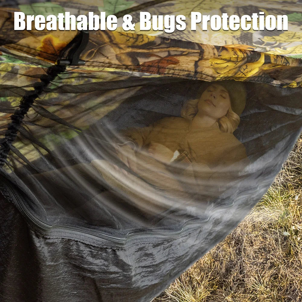 Night Cat All-in-One Camping Hammock Tent | Waterproof Bug Net Hammock for Hiking Backpacking