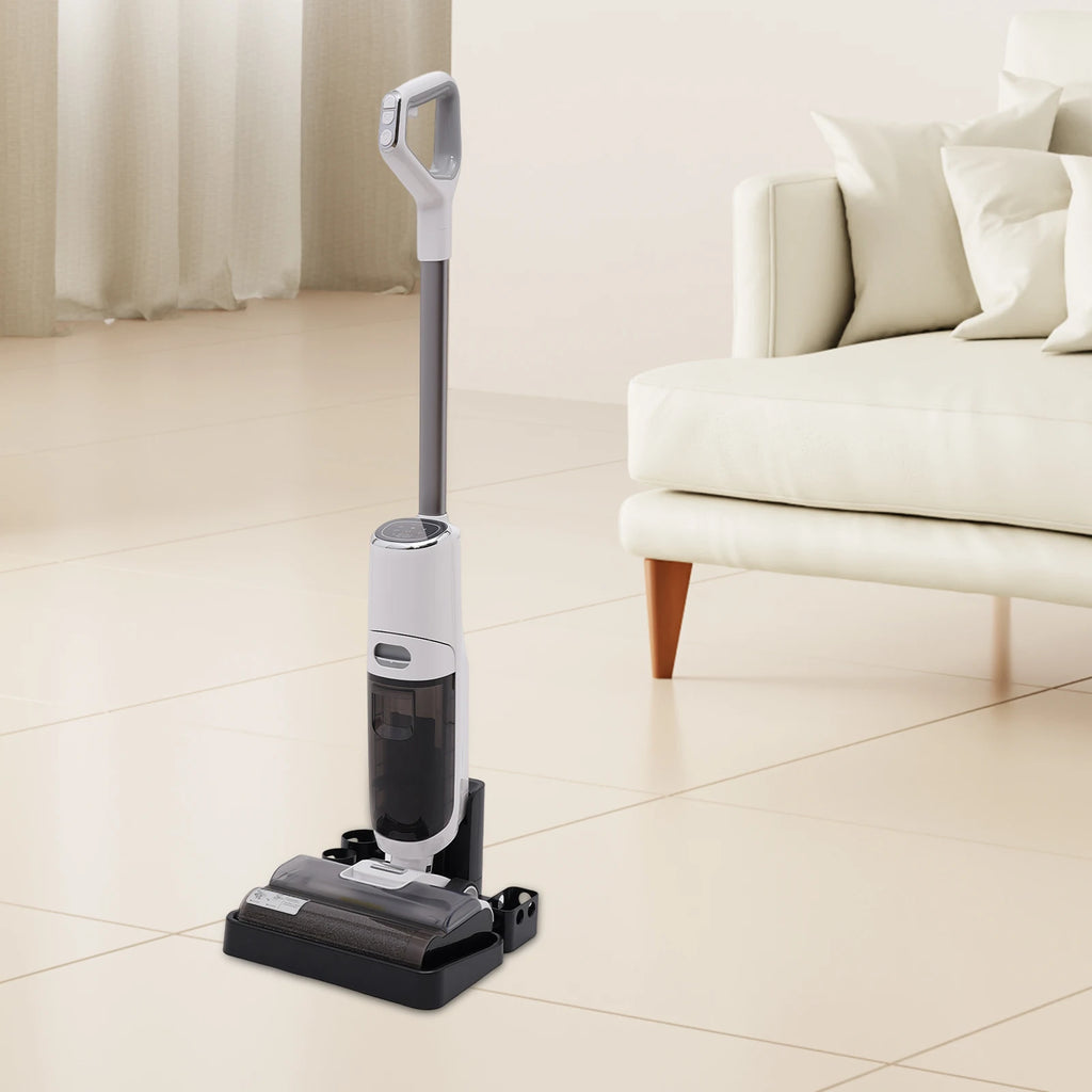 Smart Wet Dry Vacuum Cordless 600ml Dual Tank Floor Cleaner Brushless Motor Quiet Vacuum for Pet Rooms Baby Rooms Marble