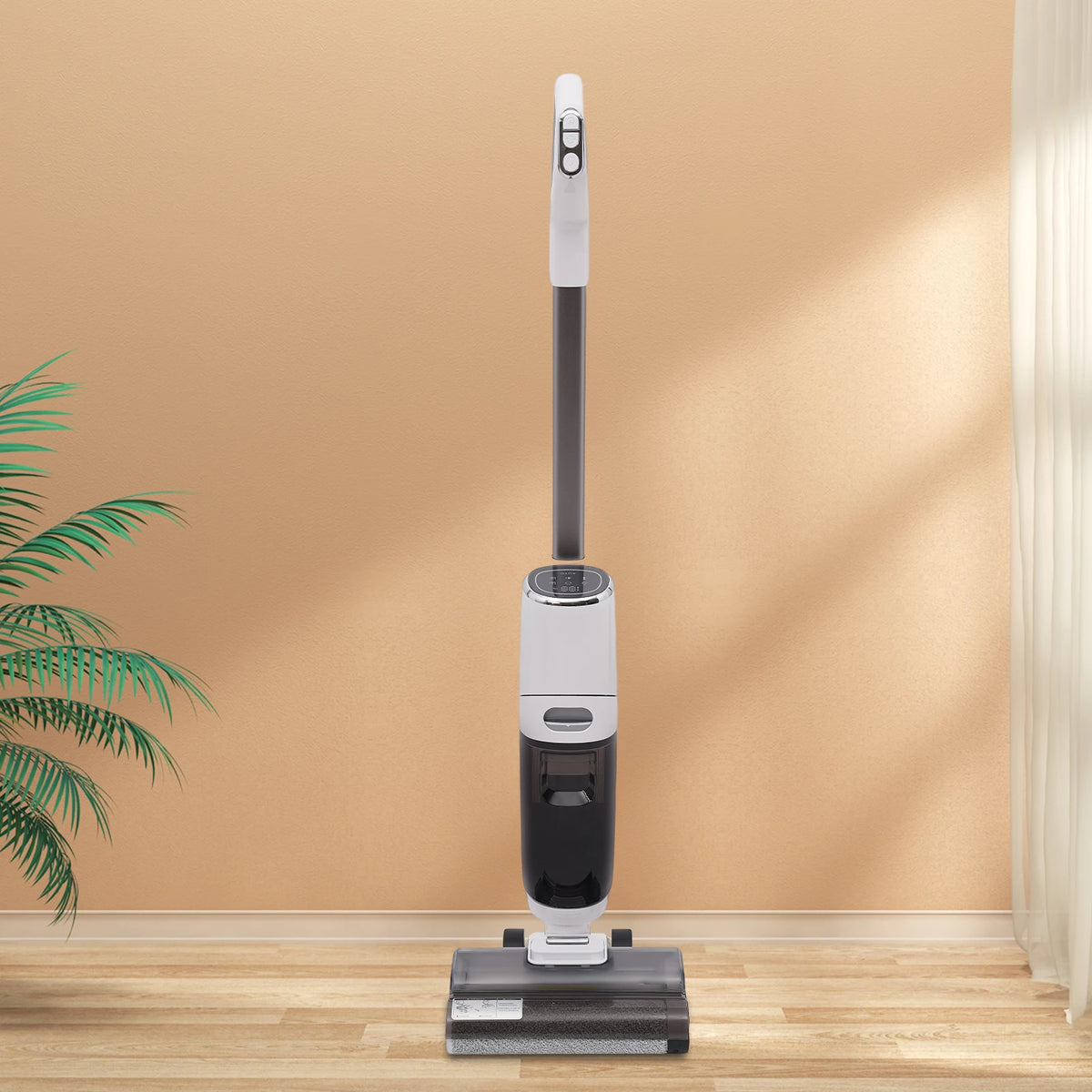 Smart Wet Dry Vacuum Cordless 600ml Dual Tank Floor Cleaner Brushless Motor Quiet Vacuum for Pet Rooms Baby Rooms Marble