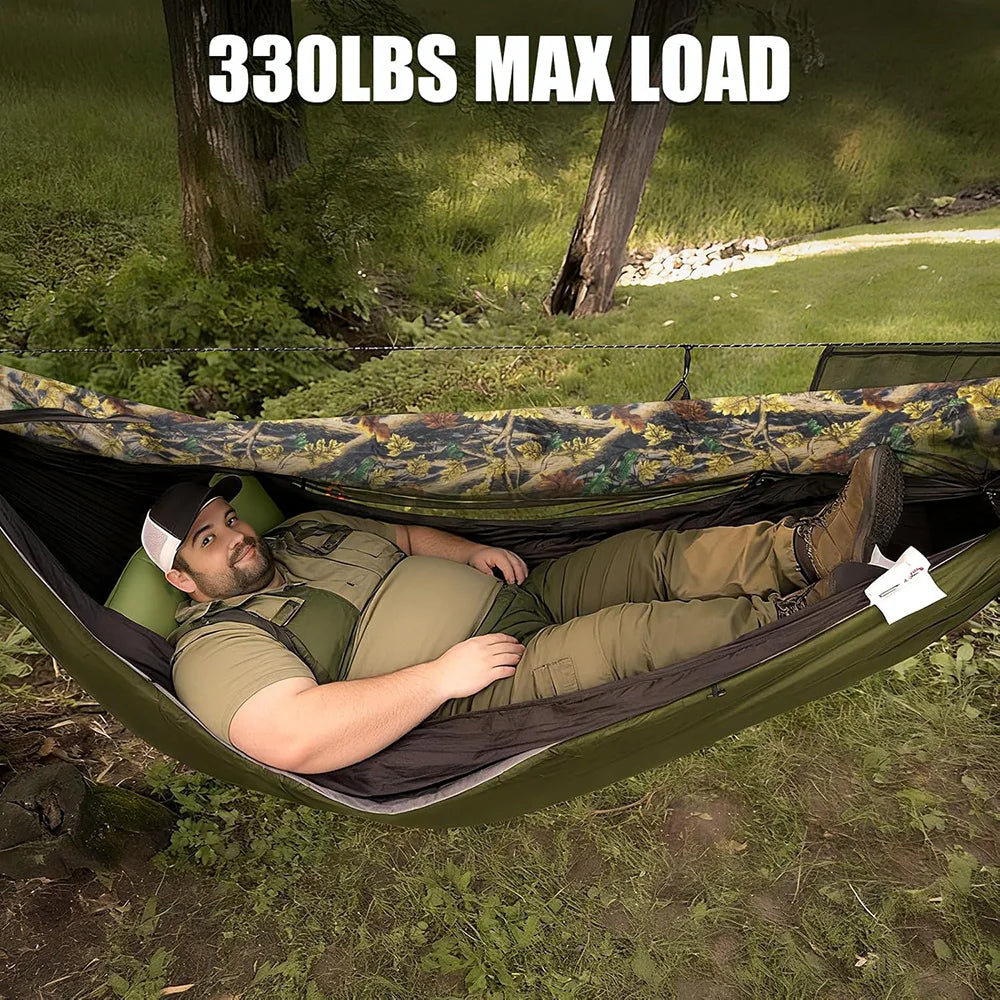 Night Cat All-in-One Camping Hammock Tent | Waterproof Bug Net Hammock for Hiking Backpacking
