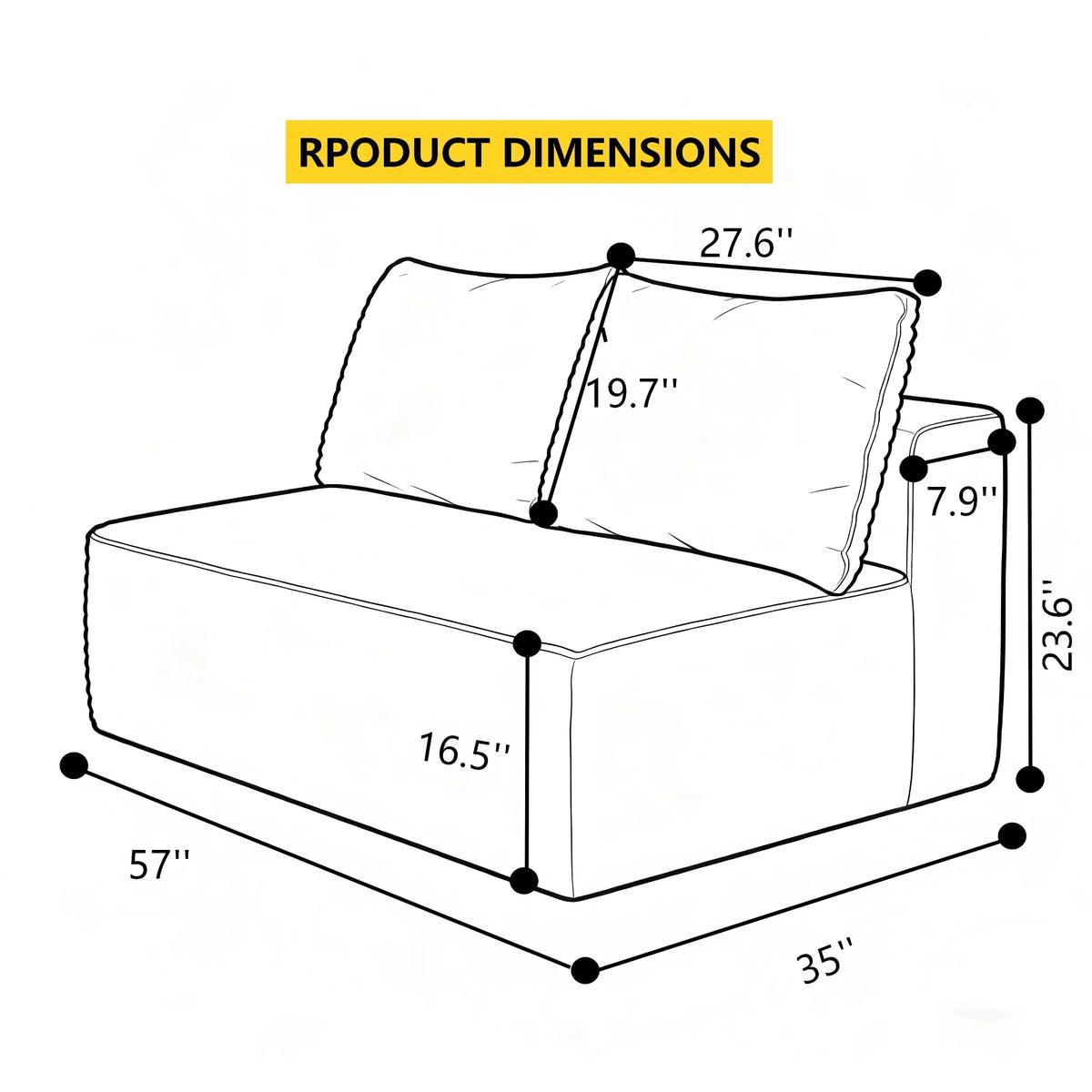 69" L-Shaped Sectional Sofa with Double Chaise, Deep Seat Cloud Couch with High-Density Spring Support, Plush Corduroy Fabric 2 Seater Loveseat for Living Room, No Assembly Required