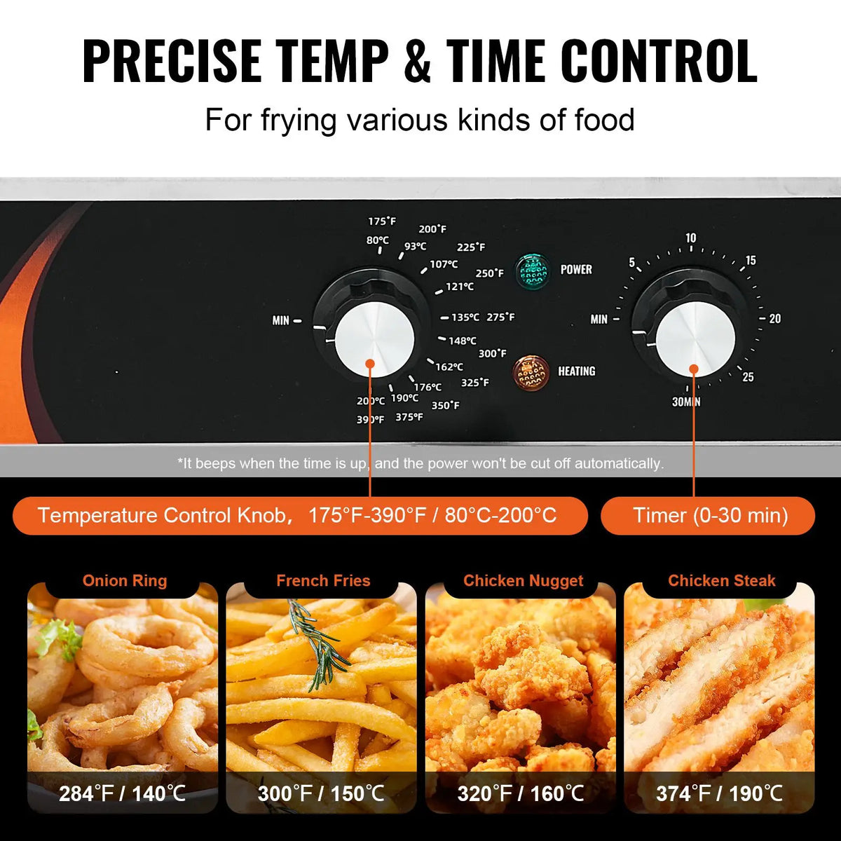 Commercial Deep Fryer 3500W, Dual Tank Electric Countertop Fryer, 2 x 9Qt / 8.5L Double Oil Fryer with 2 Baskets, 1mm Thickened Stainless Steel, Time & Temp Control, for Kitchen Restaurant Use