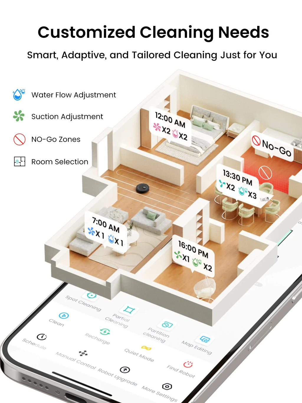 Lefant M2 Plus Robot Vacuum and Mop,Self-Emptying Vacuum Cleaner,6000Pa Suction,dToF Laser Navigation, for Hard Floors & Carpets