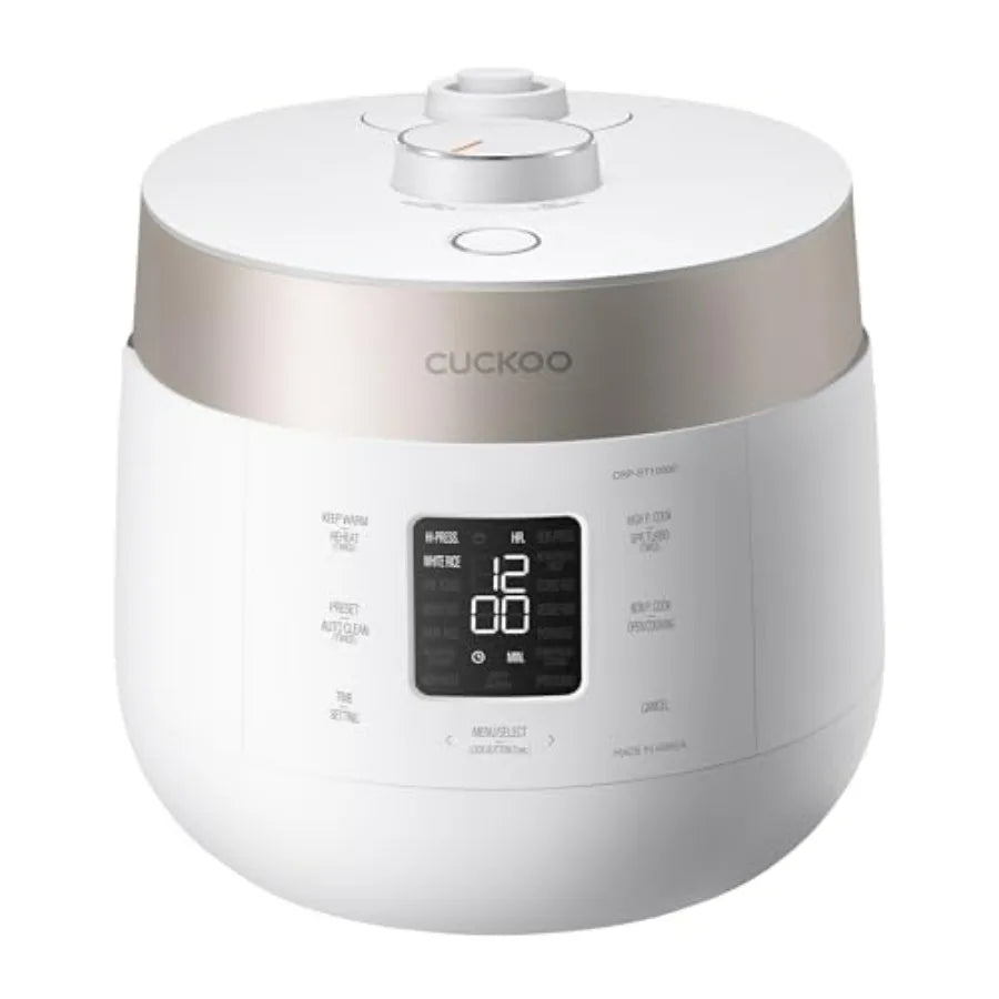 Twin Pressure Rice Cooker 6-Cup Uncooked / 12-Cup Cooked with Nonstick Inner Pot, Versatile Rice Maker & Warmer with 16 Menu Options, Open Cooking Mode, Voice Guide