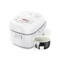 Small Rice Cooker, 3-Cup Uncooked, for 1-3 People, LCD Display, 8 Cooking Functions, Nonstick Inner Pot