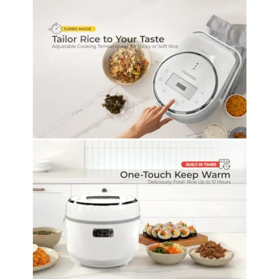 Micom Rice Cooker 8-Cup Uncooked / 16-Cup Cooked with Nonstick Inner Pot, Large Rice Maker with 9 Menu Options, Fuzzy Logic Technology, Auto Clean Mode, LCD Display