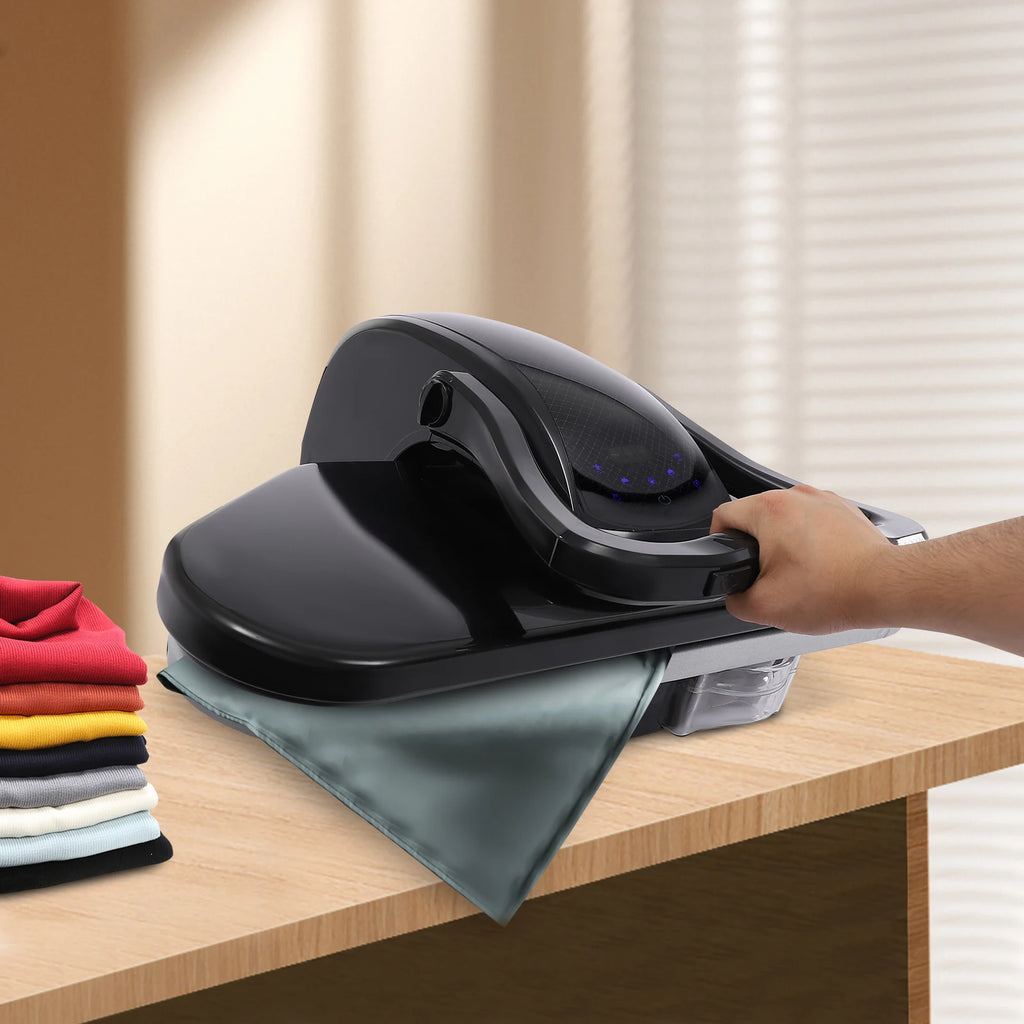 1600w Steam Iron Press with Overheat Protection and Auto Standby, Diamond Pattern Plate Heating for Professional Fabric Care at Home