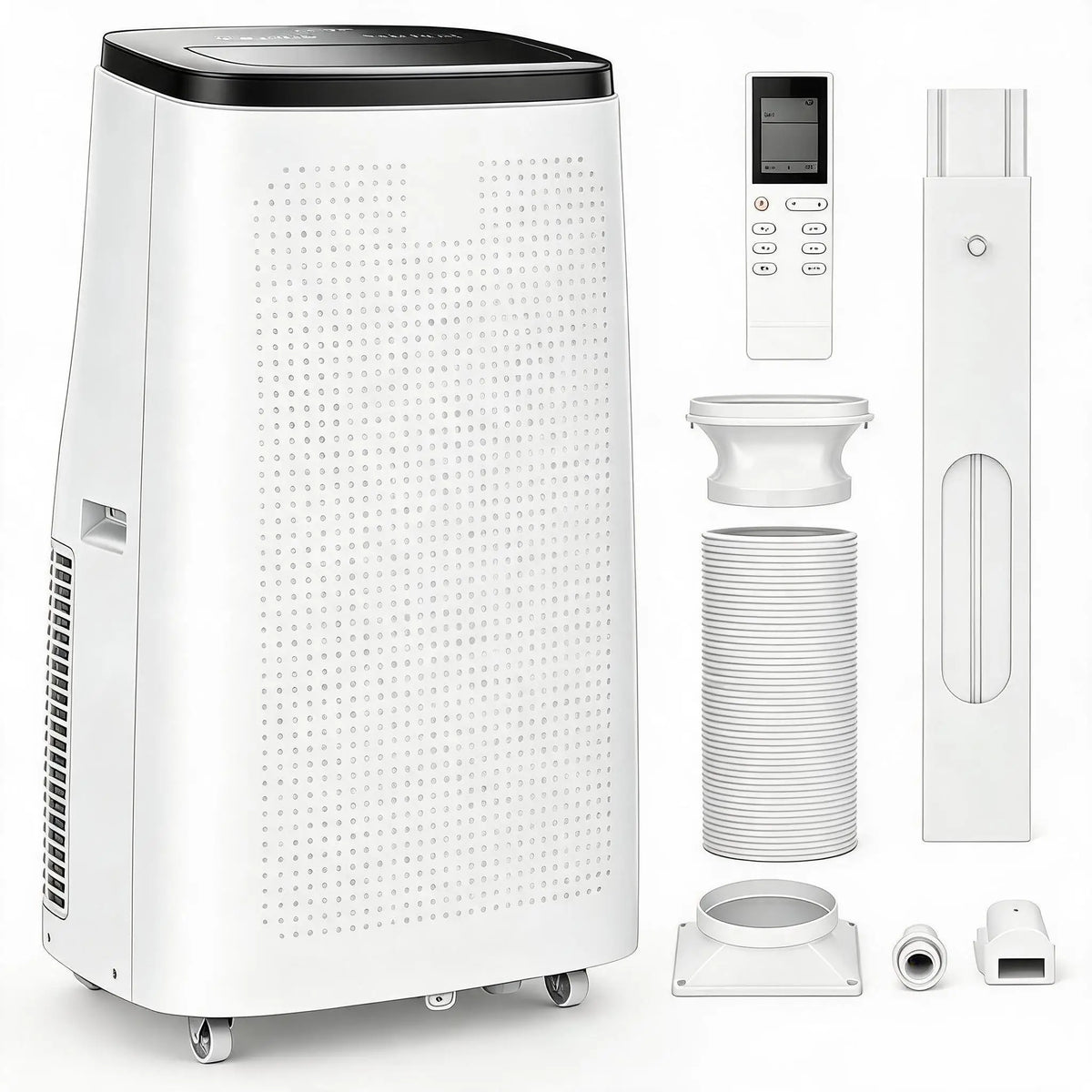 14000 BTU 4 In 1 Portable Air Conditioner With Dehumidifier And Fan Cools Large Room Up To 700 Sq Ft Remote Control Quiet Sleep Mode Energy Efficient For Home Office Garage